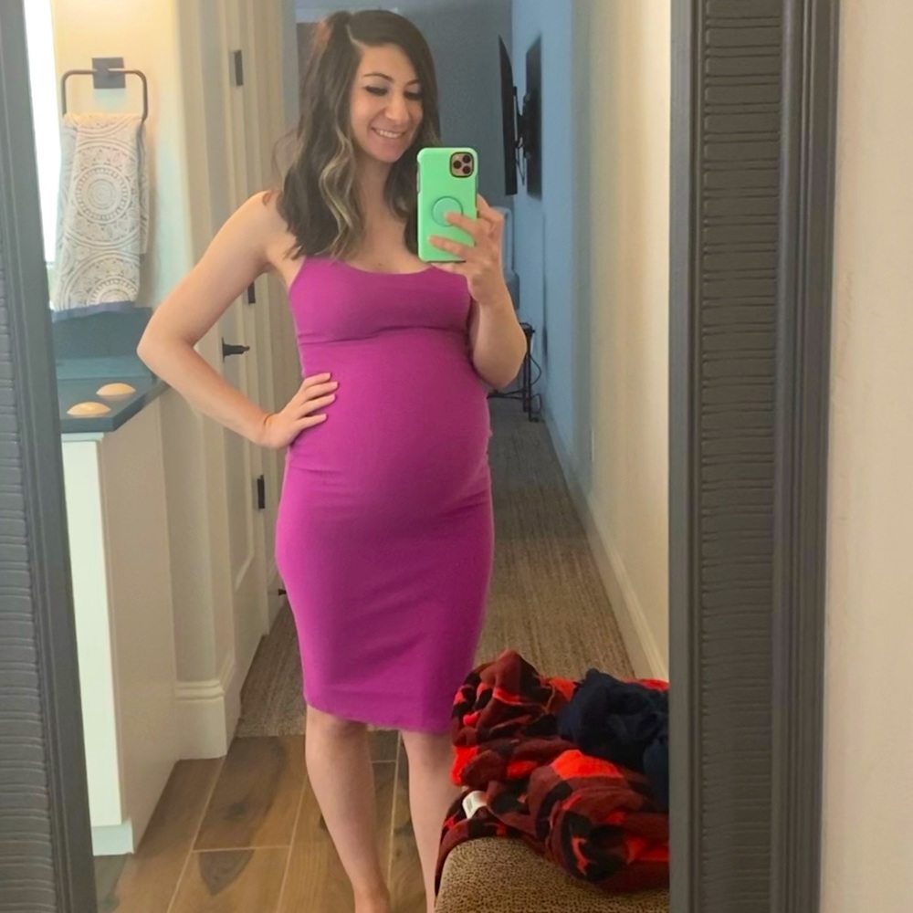 Cute lovers and friends Lydia midi dress in purple punch